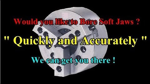 youtube conventional lathe how to bore out soft jaws