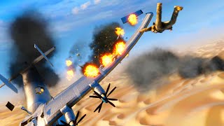 Uncharted 3 Remastered PS5 - Epic Plane Crash Gameplay (4K)