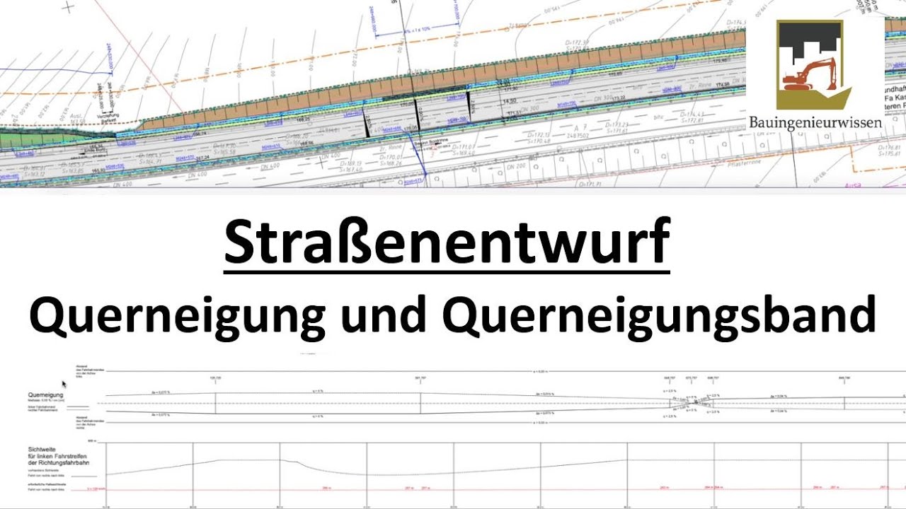 Sie Möchten In Eine Vorfahrtstraße Einbiegen Alles wissenswerte zu Querneigung | Querneigungsband | Straßenentwurf