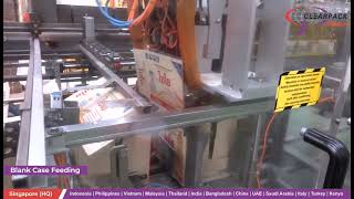 Invopac Wrap Around Case Packing Solution for Edible Oil Bottles- Clearpack Group