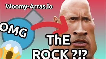 HOW TO SEE THE ROCK IN WOOMY-ARRAS.IO !!! (SECRET MESSAGE)