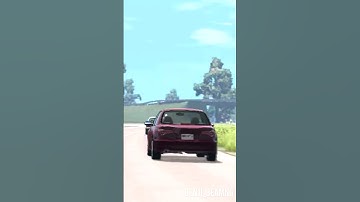 Porsche 185MPH Highway Crash Interior View--Thanks To AI! Realistic Loss of Control #beamng #shorts