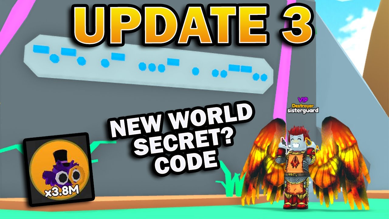 Update 3 For Sword Fighters Simulator NEW WORLD CODE Secret And More YouTube