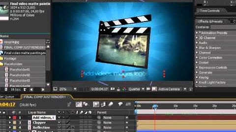 Tutorial Create Template Movie Clapper Promo Project in After Effect
