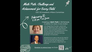 CECD2 2/2025 Academics Affairs Committee (Math Path)