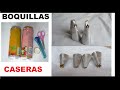 Como hacer boquillas o duyas caseras con latas de aluminio / BOQUILLAS PARA DECORAR