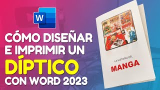 Cómo diseñar e imprimir un Díptico o Folleto con Word 2023