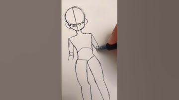 How to draw a body #howto #tutorial #drawingtutorial #drawing #sketch #persondrawing #fyp #short