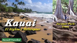 Kauai: 21 Sights + Helicopter Ride on the Garden Island - Hawaii Travel in 4K