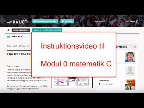 Instruktionsvideo Modul 0 Matematik C flex