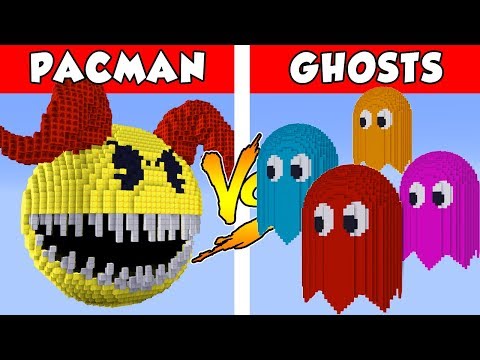 PACMAN vs GHOSTS - PvZ vs Minecraft vs Smash
