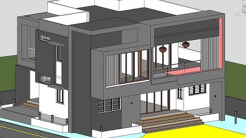 2 chanakya engineers dharmapuri|exterior design architect|3d animation passing modern house exterior
