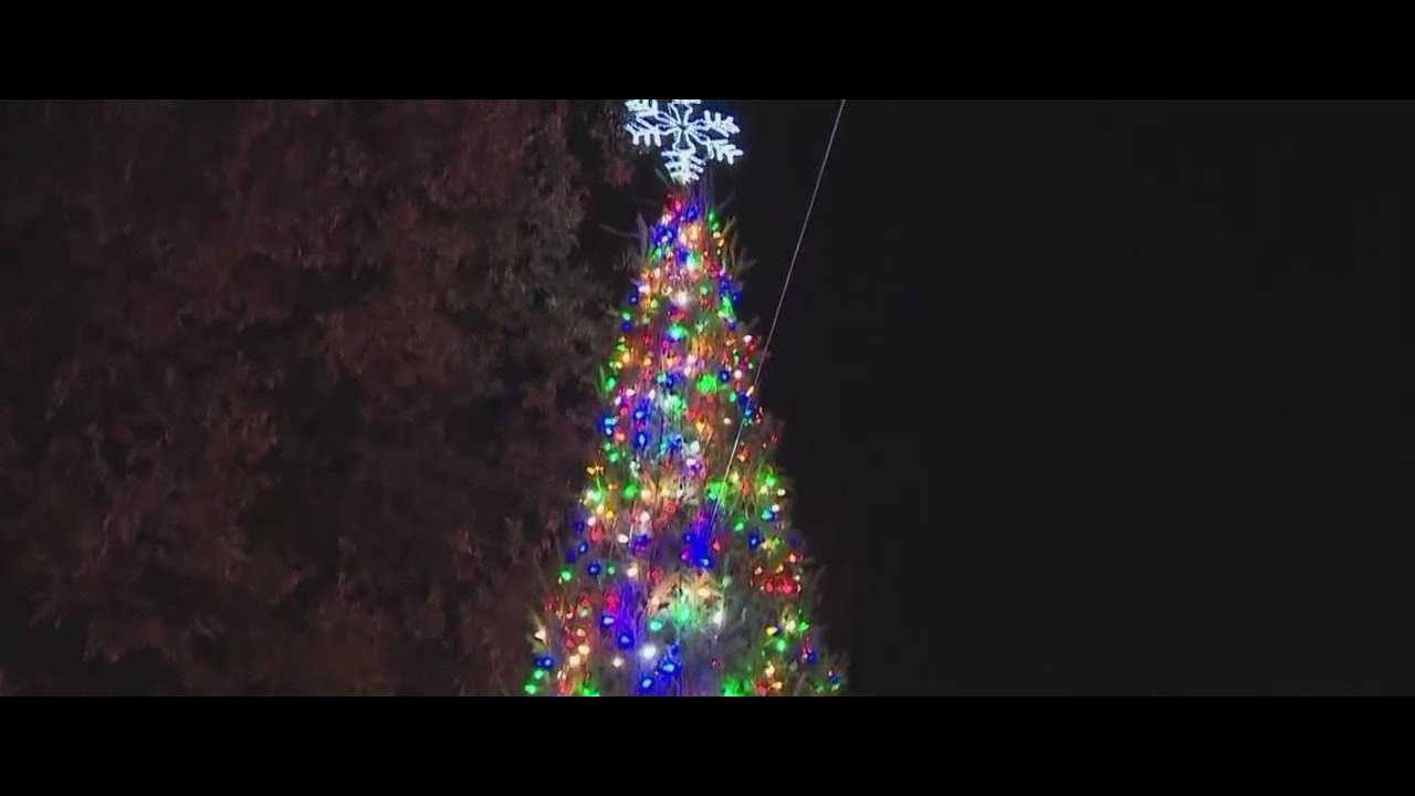 NY Christmas tree lighting encouraged New Yorkers to shop locally - YouTube