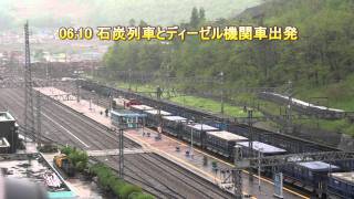 韓国・嶺東線 道渓(トゲ)駅の朝(2)