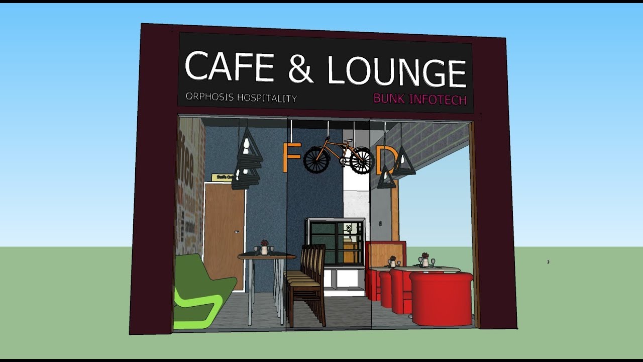 3d Small Coffee Cafe Design Latest Youtube