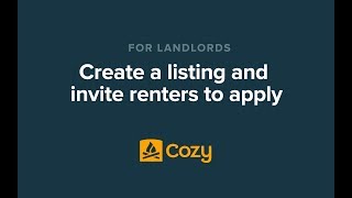 How to Create a Rental Listing and Invite Tenants to Apply