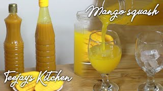 How to Make Mango Squash at Home | Mango Season Recipe | Teejays Kitchen