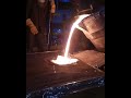 Aluminum casting from molten metal to solid creation