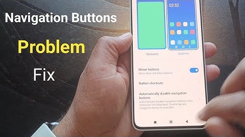 How to work automatic disable navigation buttons | navigation buttons not working poco/redmi