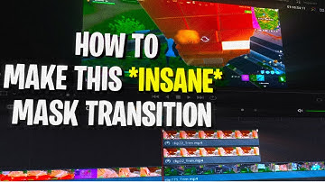 HOW TO MAKE A *INSANE* MASK OUT TRANSITION IN DAVINCI RESOLVE!!!🌠 | Fortnite Editing Tutorial