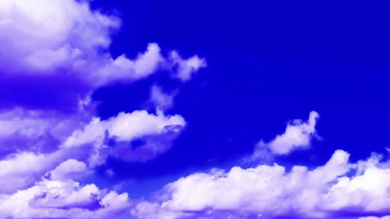 Free Blue screen Clouds Moving #2 - YouTube