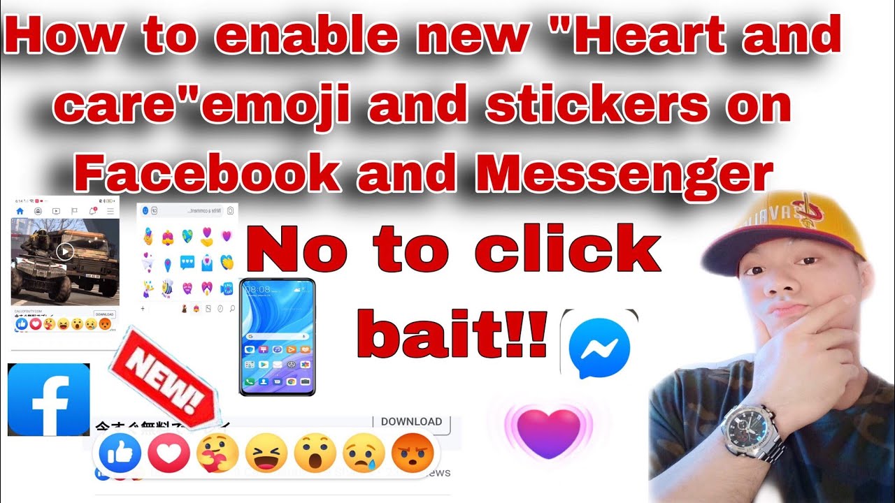 How to ENABLE "Care and Heart" react Facebook Messenger 2020