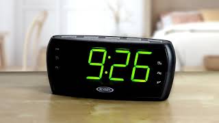 Jensen JCR-208 AM/FM Alarm Clock Radio
