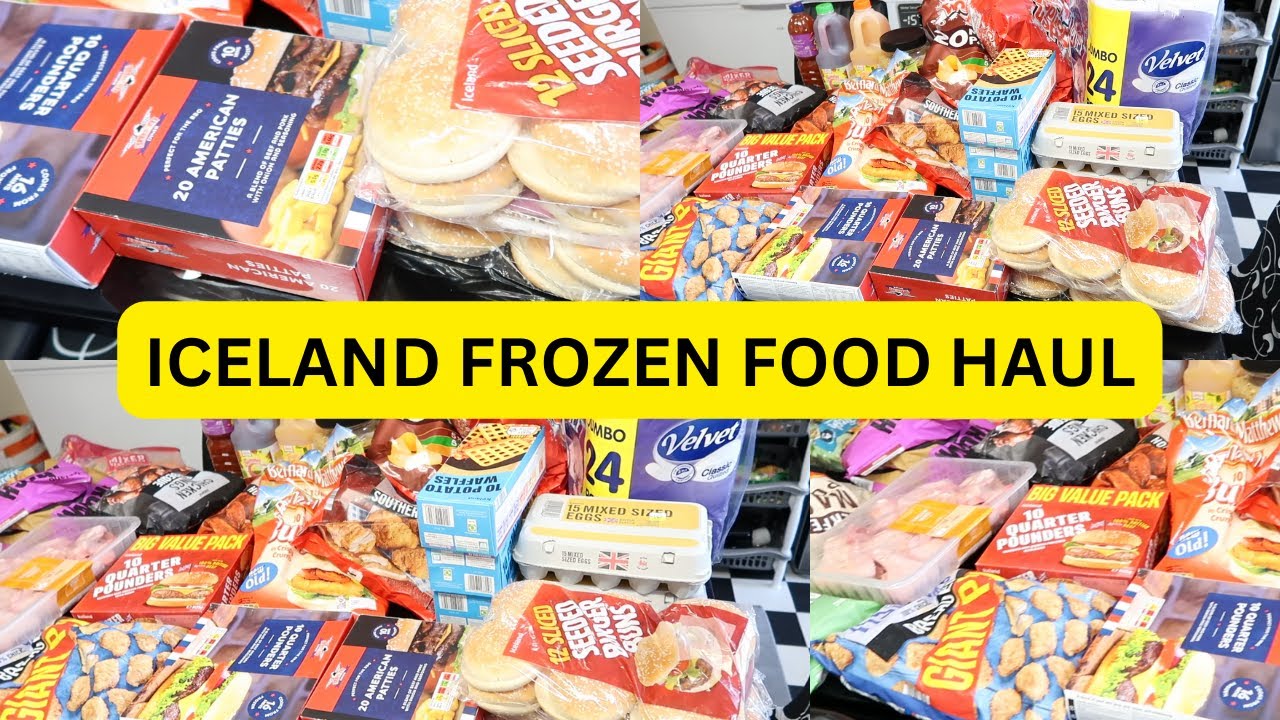 Iceland Frozen Food Haul for My Large Family Filling Up My Freezer