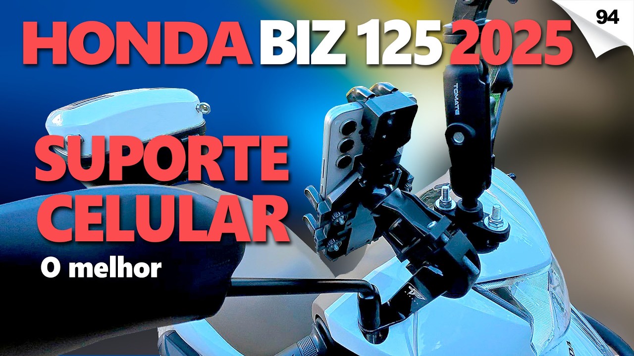 O MELHOR SUPORTE DE CELULAR para Honda BIZ 125 2025