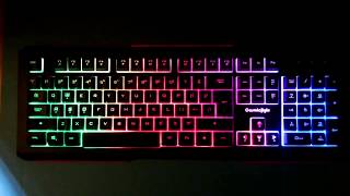 Cosmic Byte CB-GK-08 Corona Wired USB Gaming Keyboard (Rainbow)_Hindi
