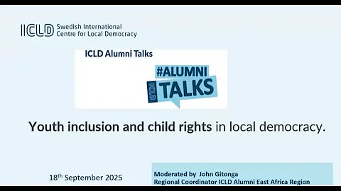 Alumni Talk - Youth Inclusion in Local Governance