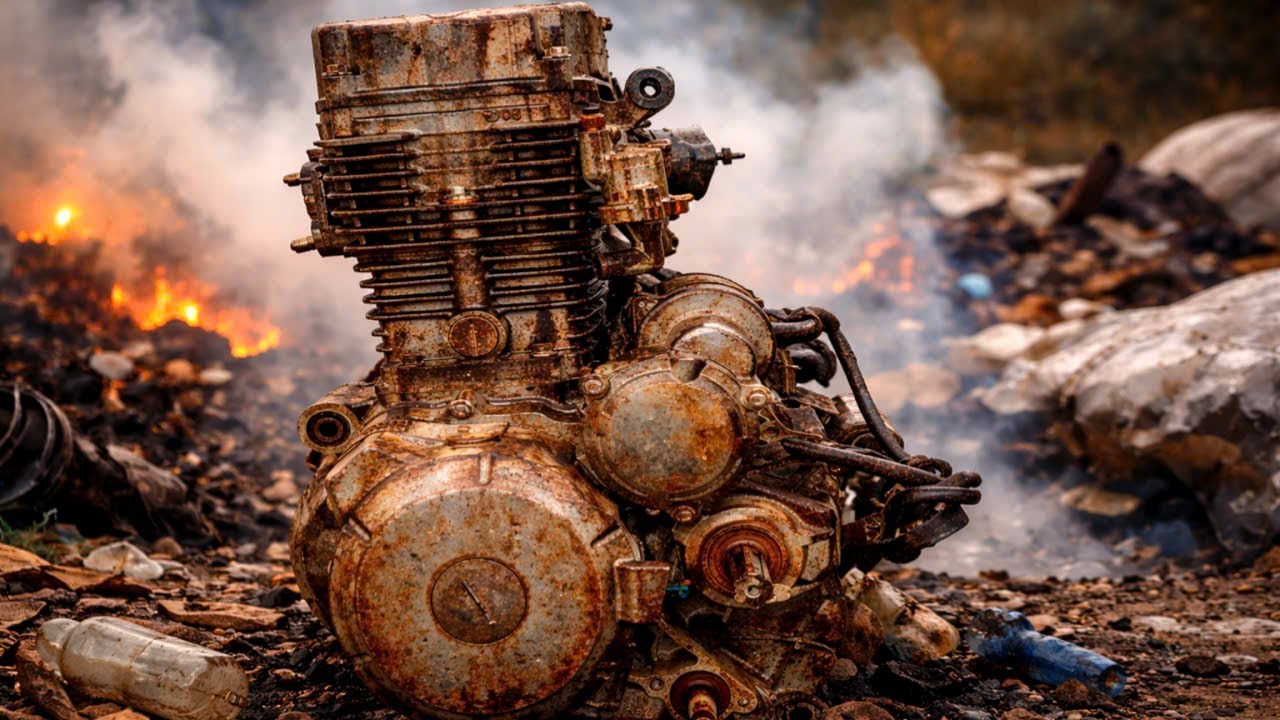 От металлолома к плавно работающей машине 200 куб. см // Полная реставрация