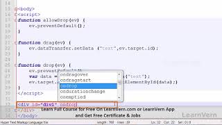 Drag And Drop In HTML5 - Video In Hindi