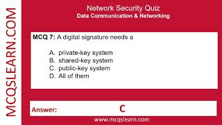 Network Security Quiz Questions and Answers PDF - Computer Networks MCQs - App & eBook screenshot 2