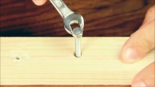 How to turn a bolt with the spanner whose size does not suit