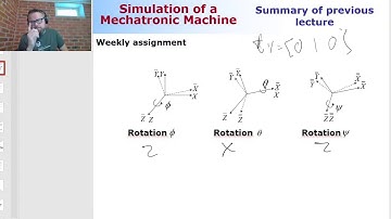 Lecture #3: 2020, Simulation of a Mechatronic Machine Live Stream