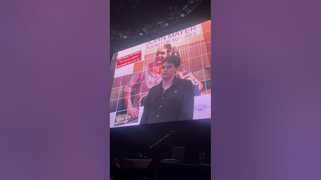 JOHN MAYER PLAYS A THROWBACK VIDEO AT HIS CONCERT | MUCHMUSIC