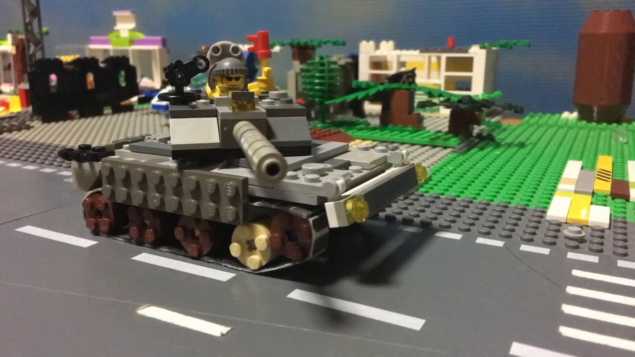 レゴオリジナル戦車ストップモーション 砲撃 Lego Original Tank Lego Stop Motion Youtube