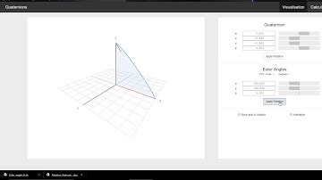 Quaternion Visualiser Rotation Reference