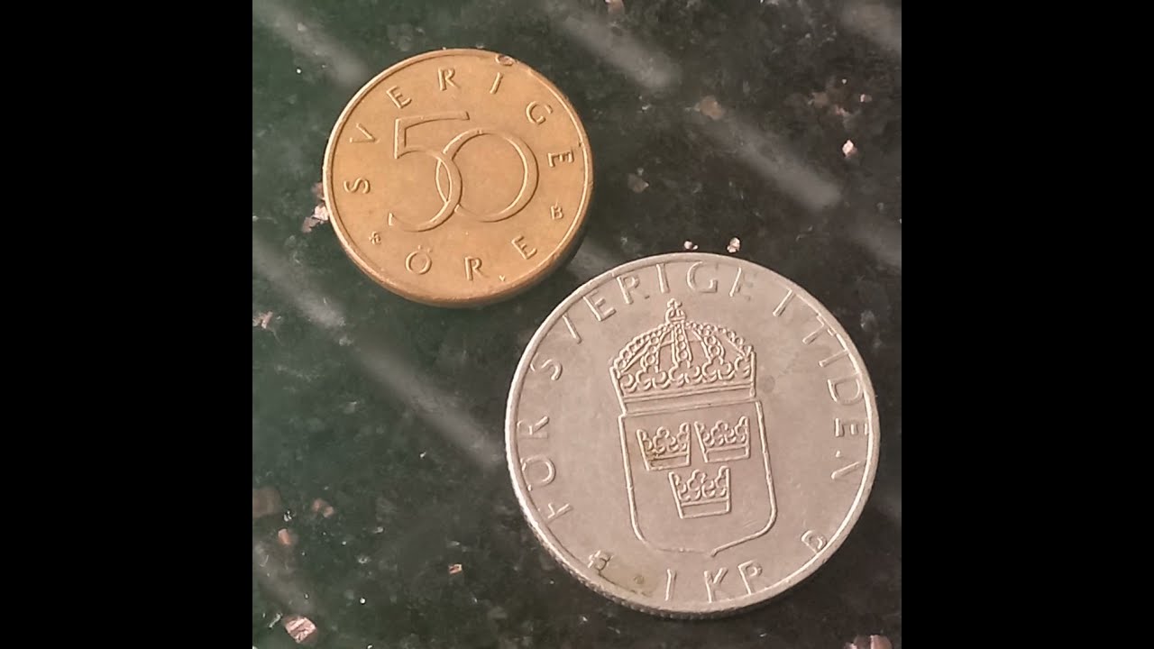 Svenska Mynt V rde 1 Krona 1991 5 Ore1998 Swedish Coins Value Svenska Mynt V rde 1 Krona 1991 5 Ore1998 Swedish Coins Value