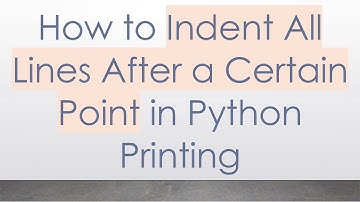 How to Indent All Lines After a Certain Point in Python Printing