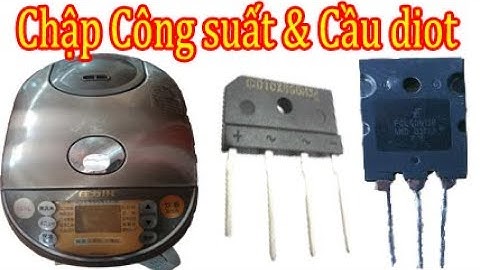 Nồi cơm điện Zojirushi chập công suất , cầu diot & hỏng đầu cáp. Thái Bình 23-2-2022.