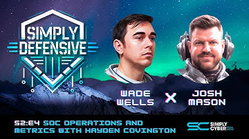 SOC Operations and Metrics with Hayden Covington | S2 E4: Simply Defensive