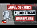 Lange Strings in Eclipse ADT automatisch umbrechen [deutsch]