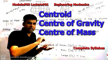 Centroid & Centre of gravity | Centre of mass | Engineering Mechanics | M03L01 | Mechtube India