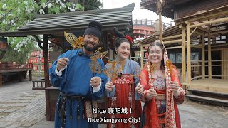 俄罗斯留学生在电影《长安的荔枝》拍摄地襄阳唐城影视集体体验中国传统文化