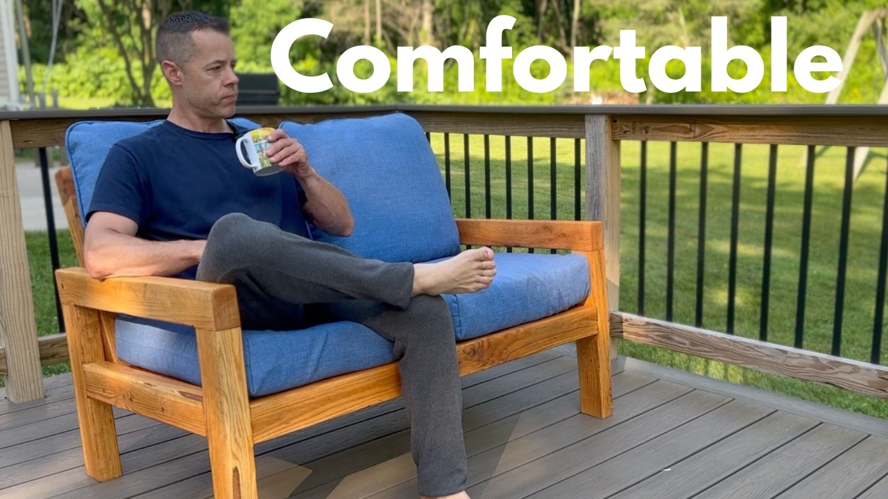 I Built an Outdoor Sofa from Pallets.... that's ACTUALLY Comfortable!