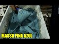 Acabamento TOP no Reboco com MASSA FINA Azul