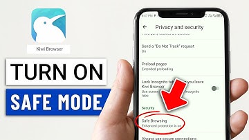 Important Settings: Turn on Safe Browser on Kiwi Browser