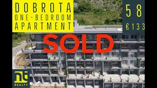 SOLD Kotor Bay - Dobrota 58m2 Apartment with Large Balcony and Sea Views €133,400 SOLD